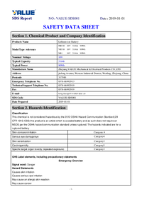 Thumbnail of document Data Sheet - NB1 Battery 18V 5Ah only for NP2DLM